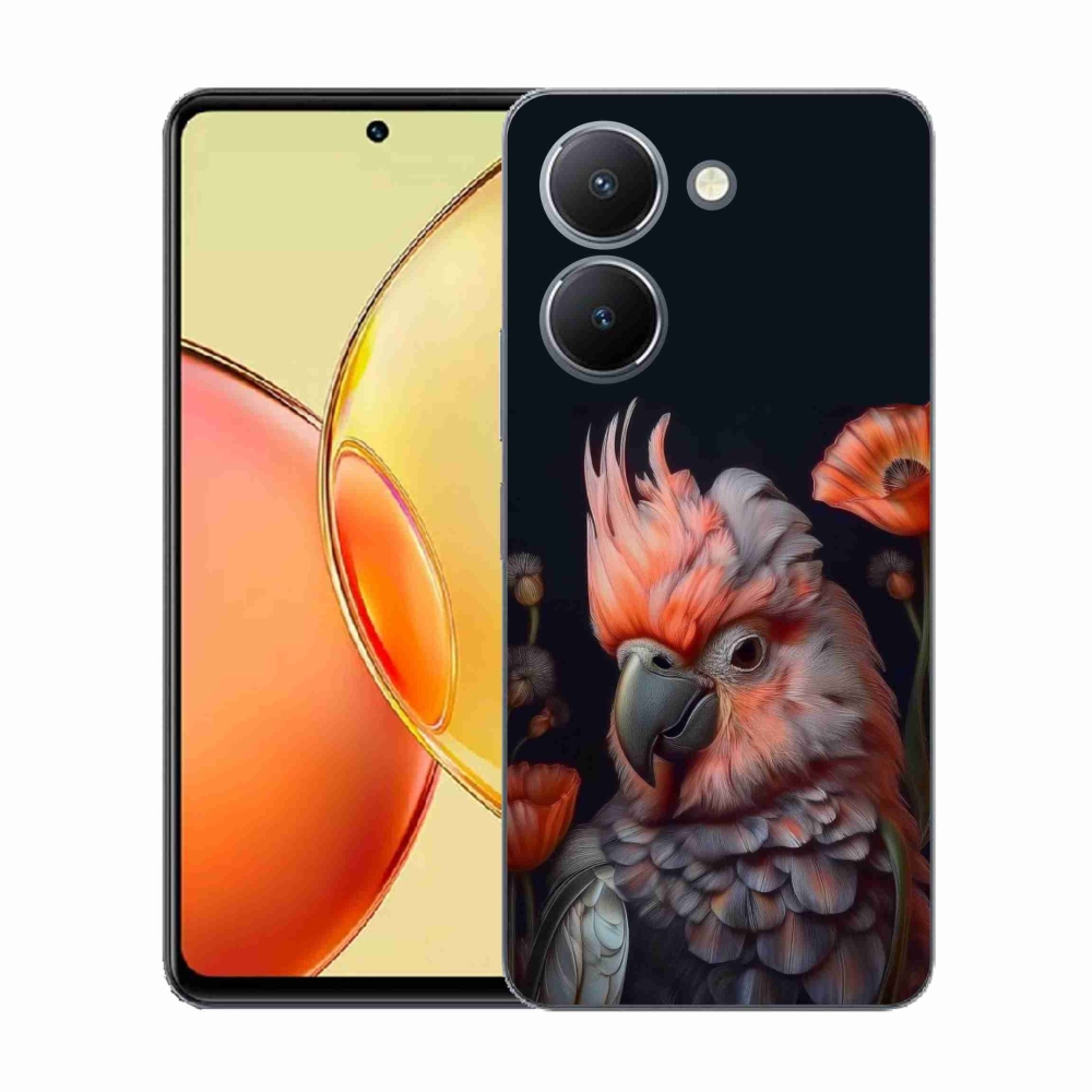 Gelový kryt mmCase na Vivo Y36 - papoušek kakadu v barvách