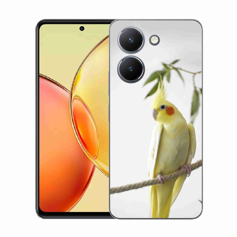 Gelový kryt mmCase na Vivo Y36 - papoušek korela chocholatá