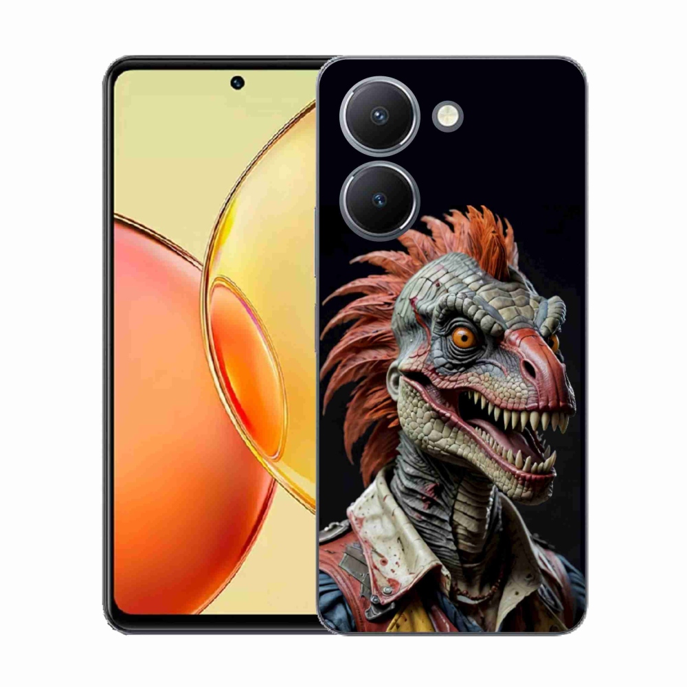 Gelový kryt mmCase na Vivo Y36 - punk dinosaurus