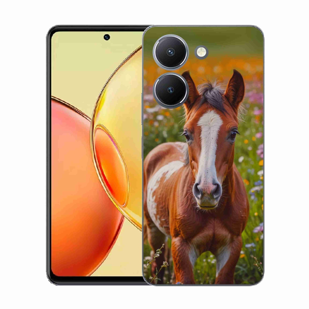 Gelový kryt mmCase na Vivo Y36 - roztomilé hříbě