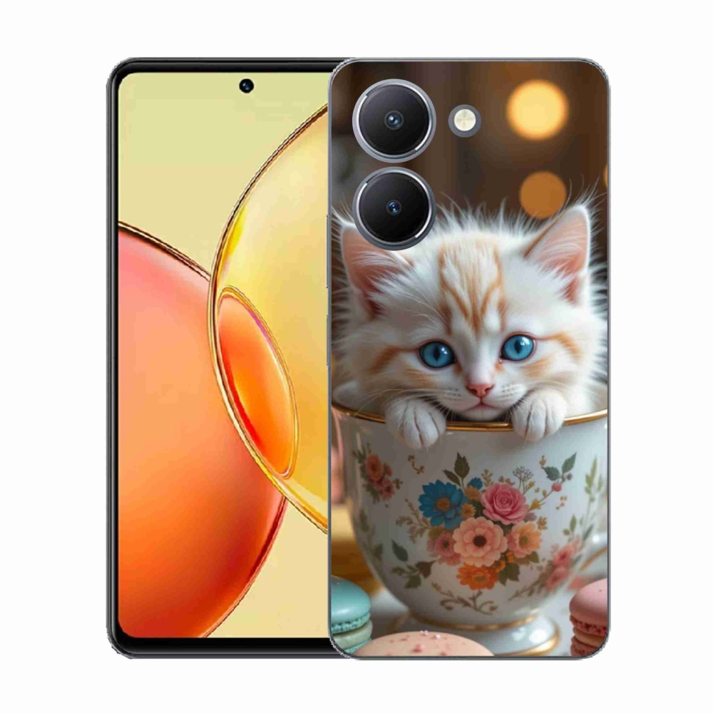 Gelový kryt mmCase na Vivo Y36 - roztomilé kotě 6