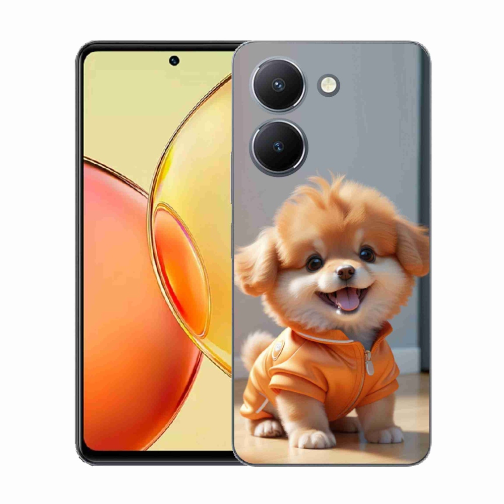 Gelový kryt mmCase na Vivo Y36 - roztomilý pomeranian v mikině