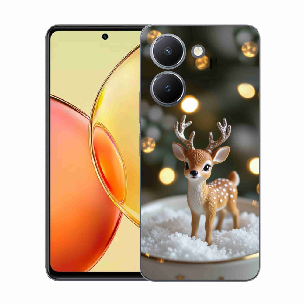 Gelový kryt mmCase na Vivo Y36 - roztomilý vánoční jelen