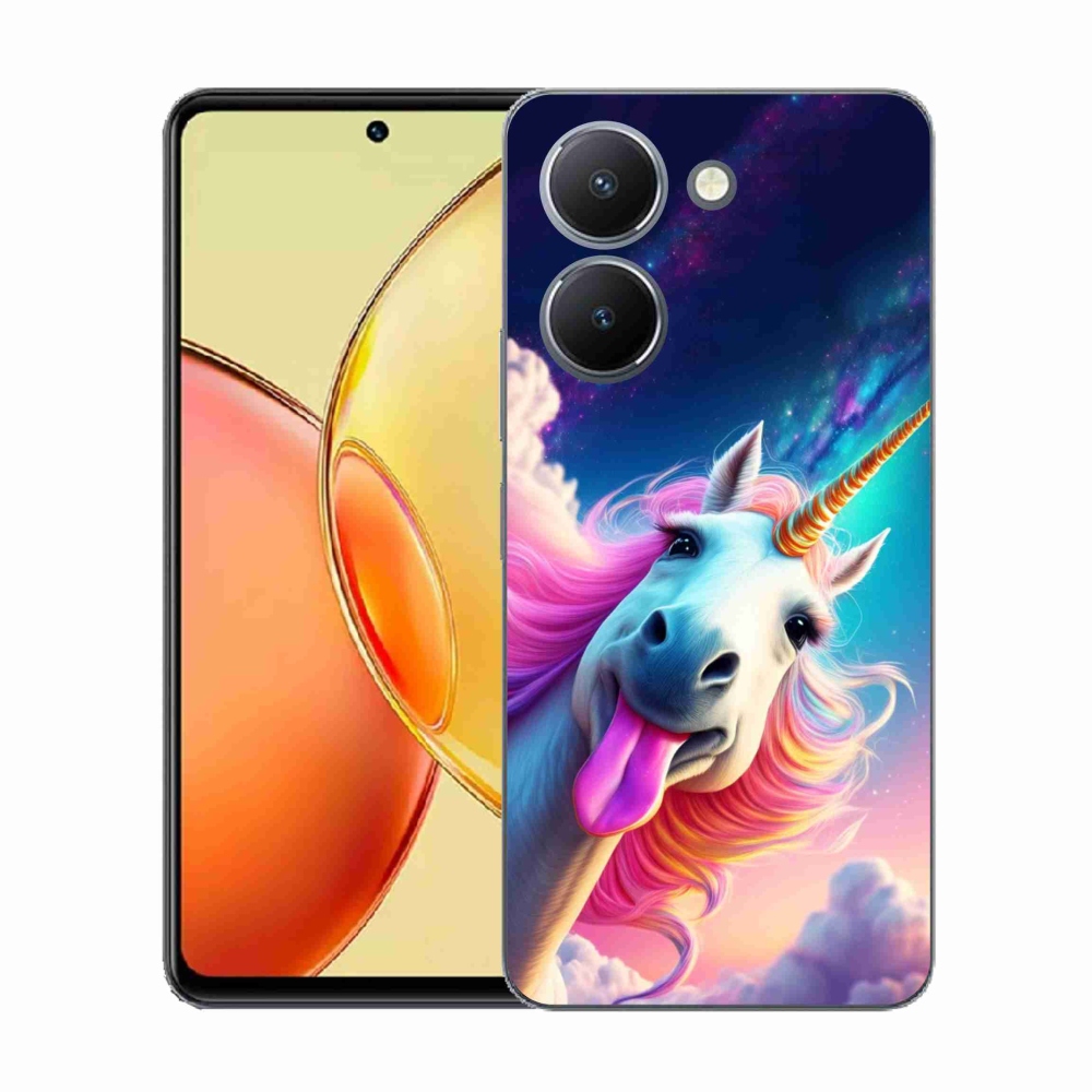 Gelový kryt mmCase na Vivo Y36 - šílený jednorožec