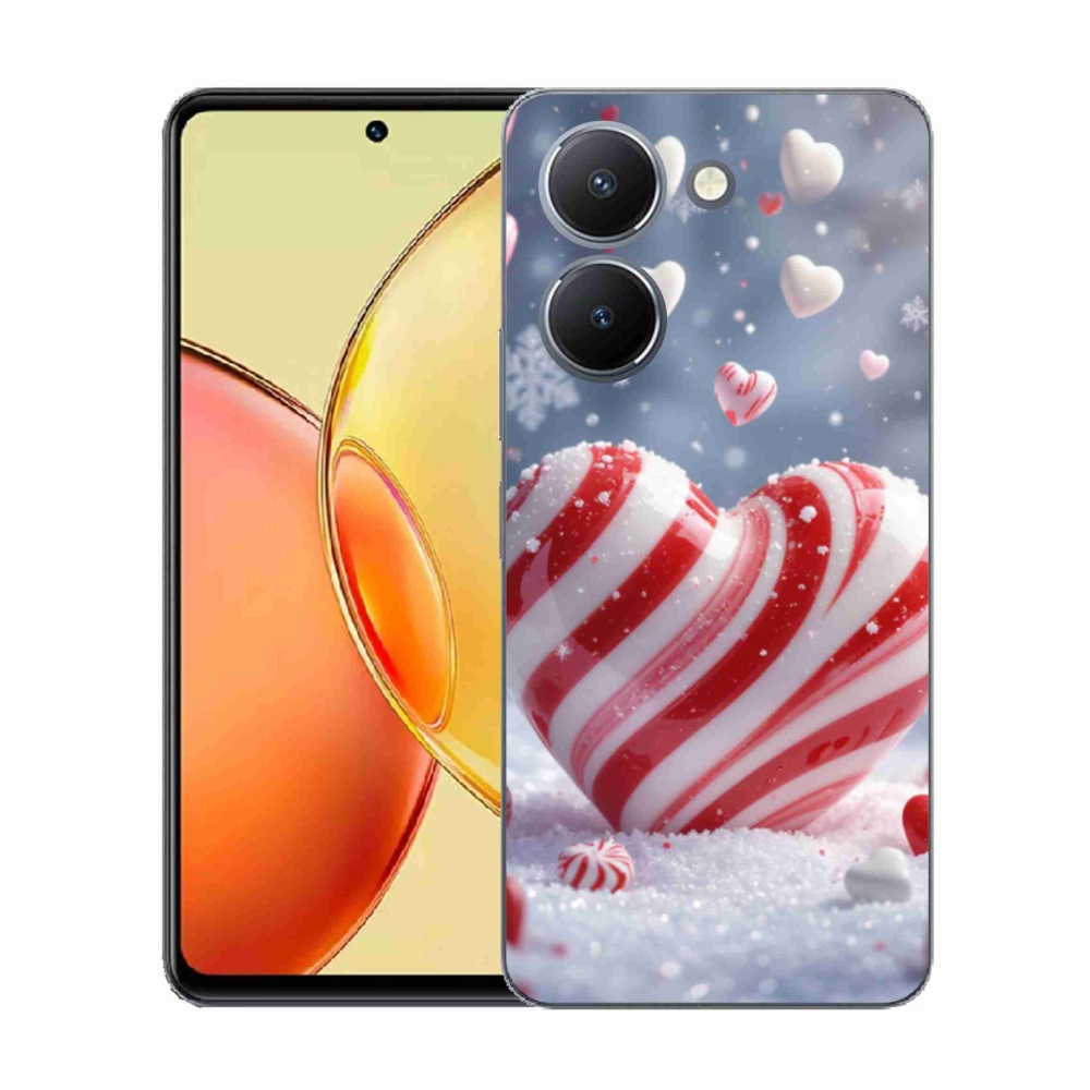 Gelový kryt mmCase na Vivo Y36 - sladké srdce