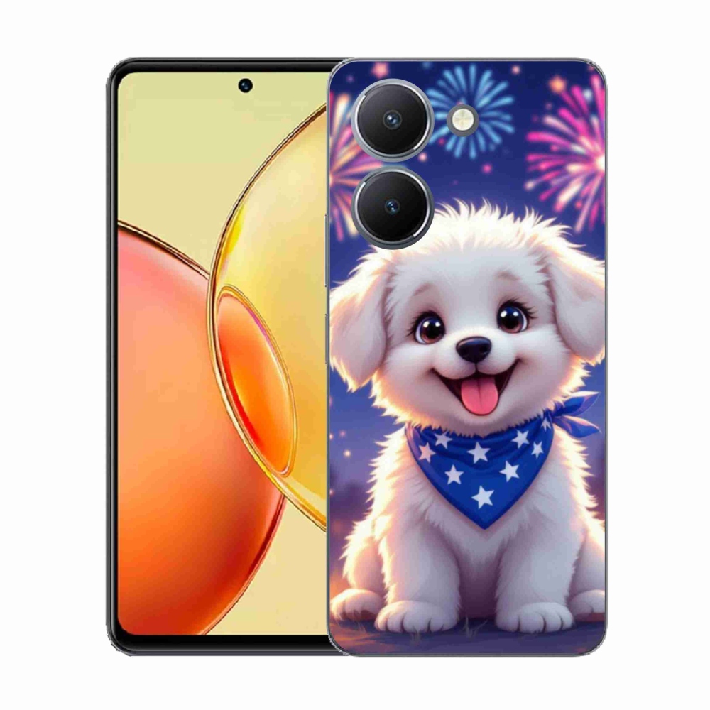 Gelový kryt mmCase na Vivo Y36 - slavnostní štěně