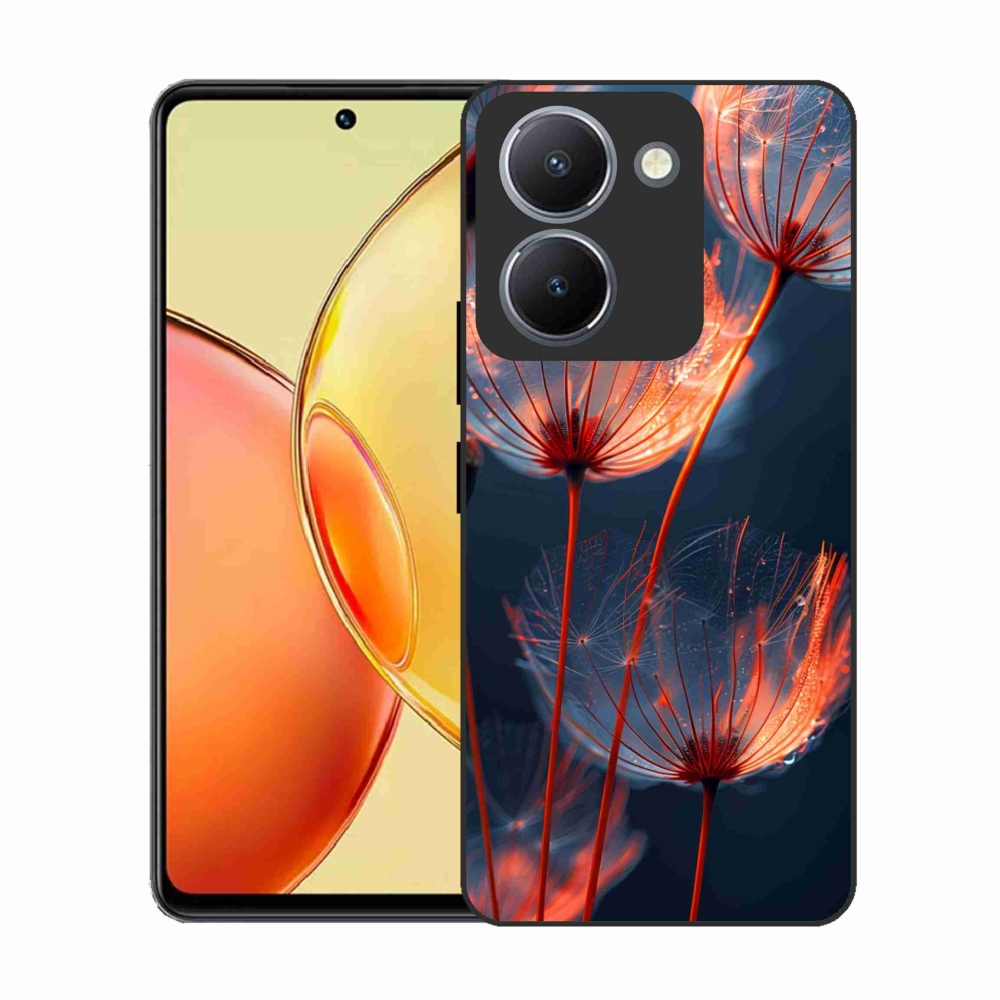 Gelový kryt mmCase na Vivo Y36 - světélkující chmýří