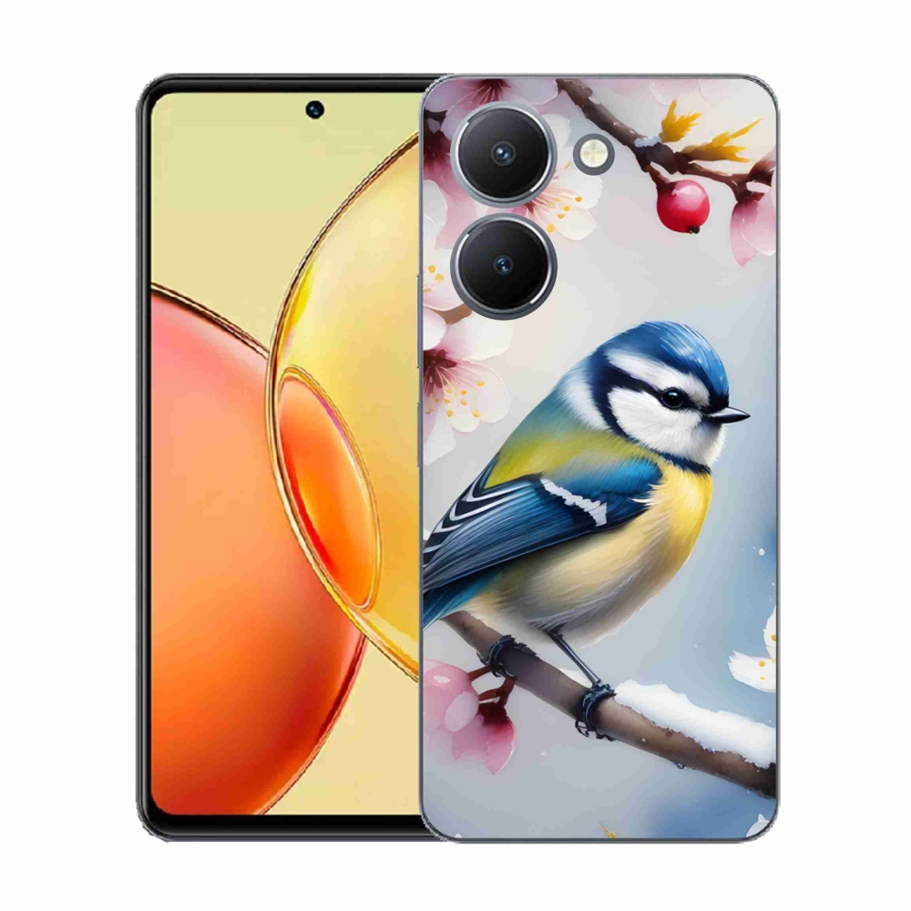 Gelový kryt mmCase na Vivo Y36 - sýkorka
