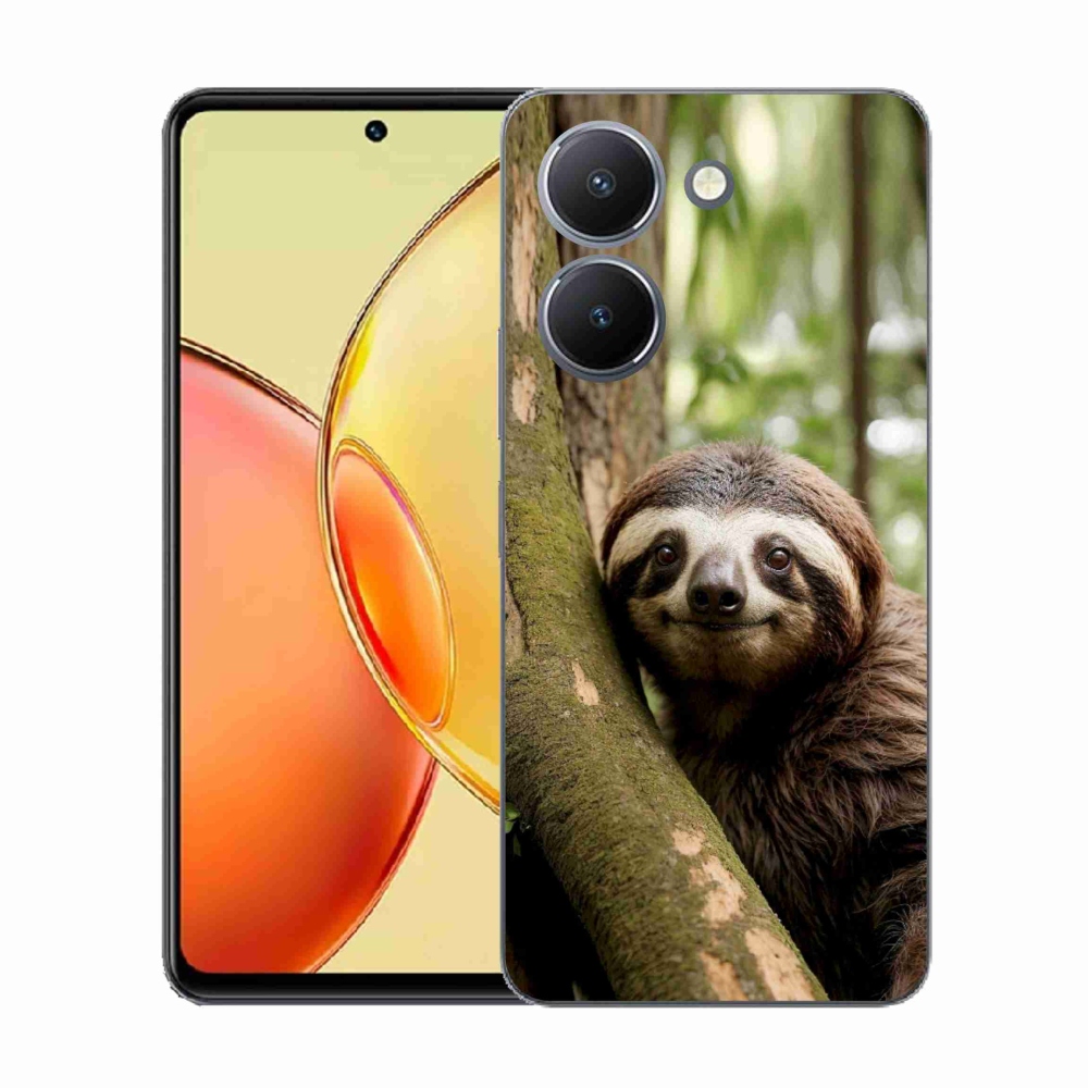 Gelový kryt mmCase na Vivo Y36 - usměvavý lenochod