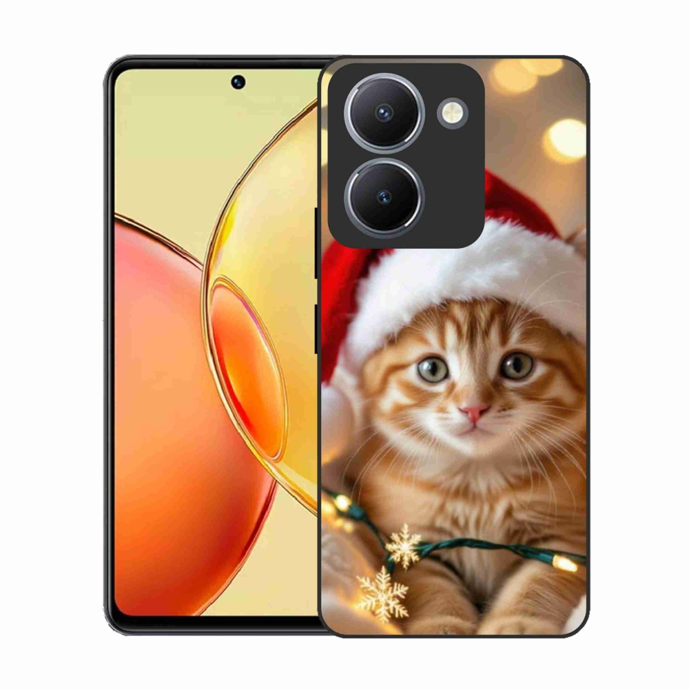 Gelový kryt mmCase na Vivo Y36 - vánoční kotě