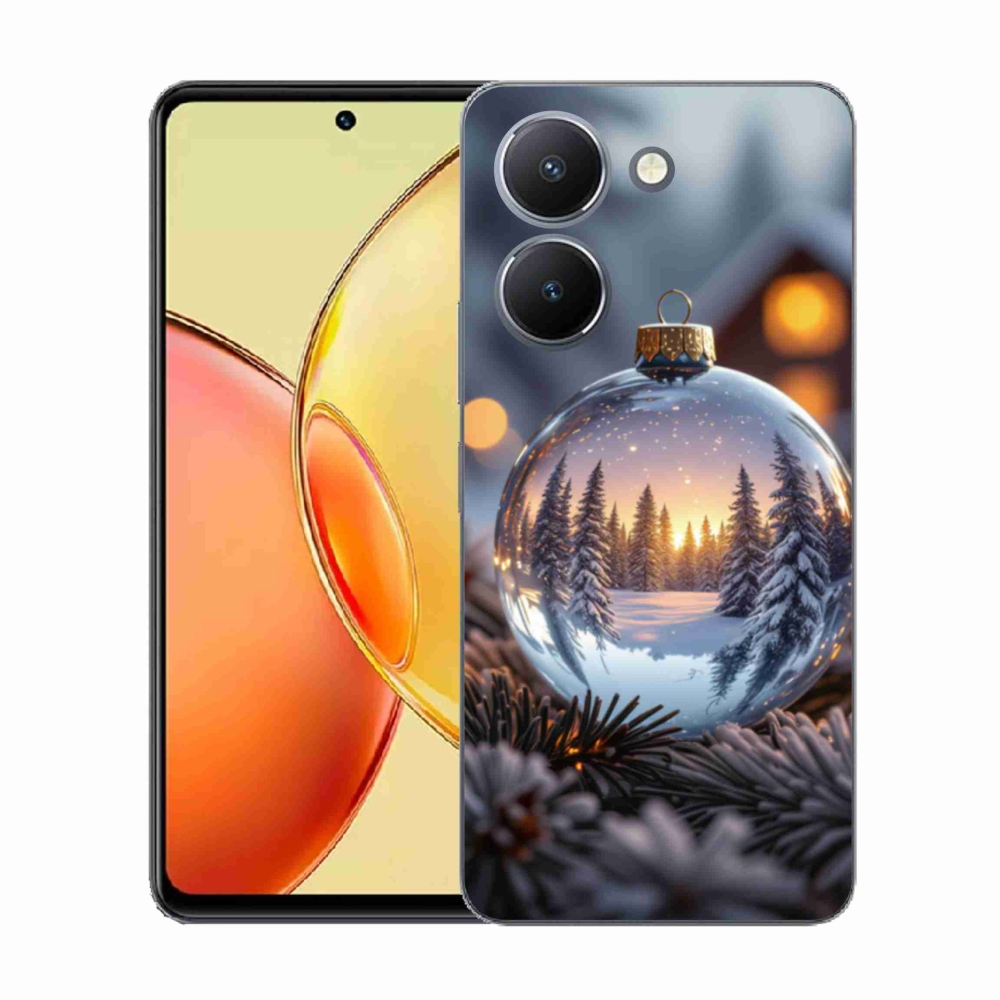 Gelový kryt mmCase na Vivo Y36 - vánoční ozdoba