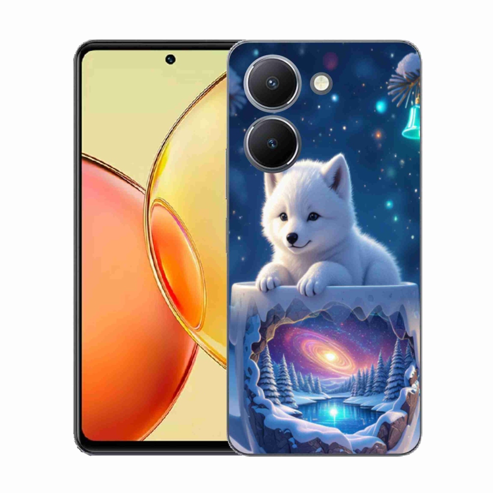 Gelový kryt mmCase na Vivo Y36 - vánoční štěně