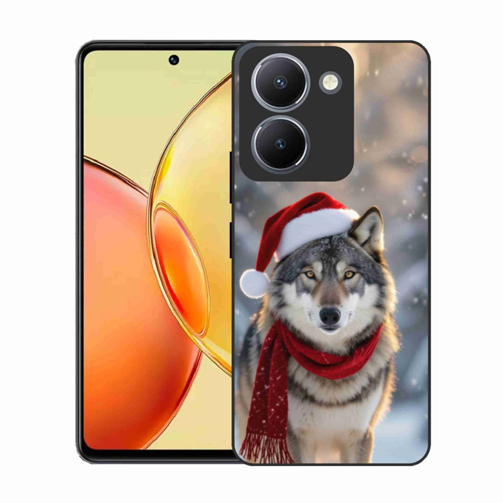 Gelový kryt mmCase na Vivo Y36 - vánoční vlk