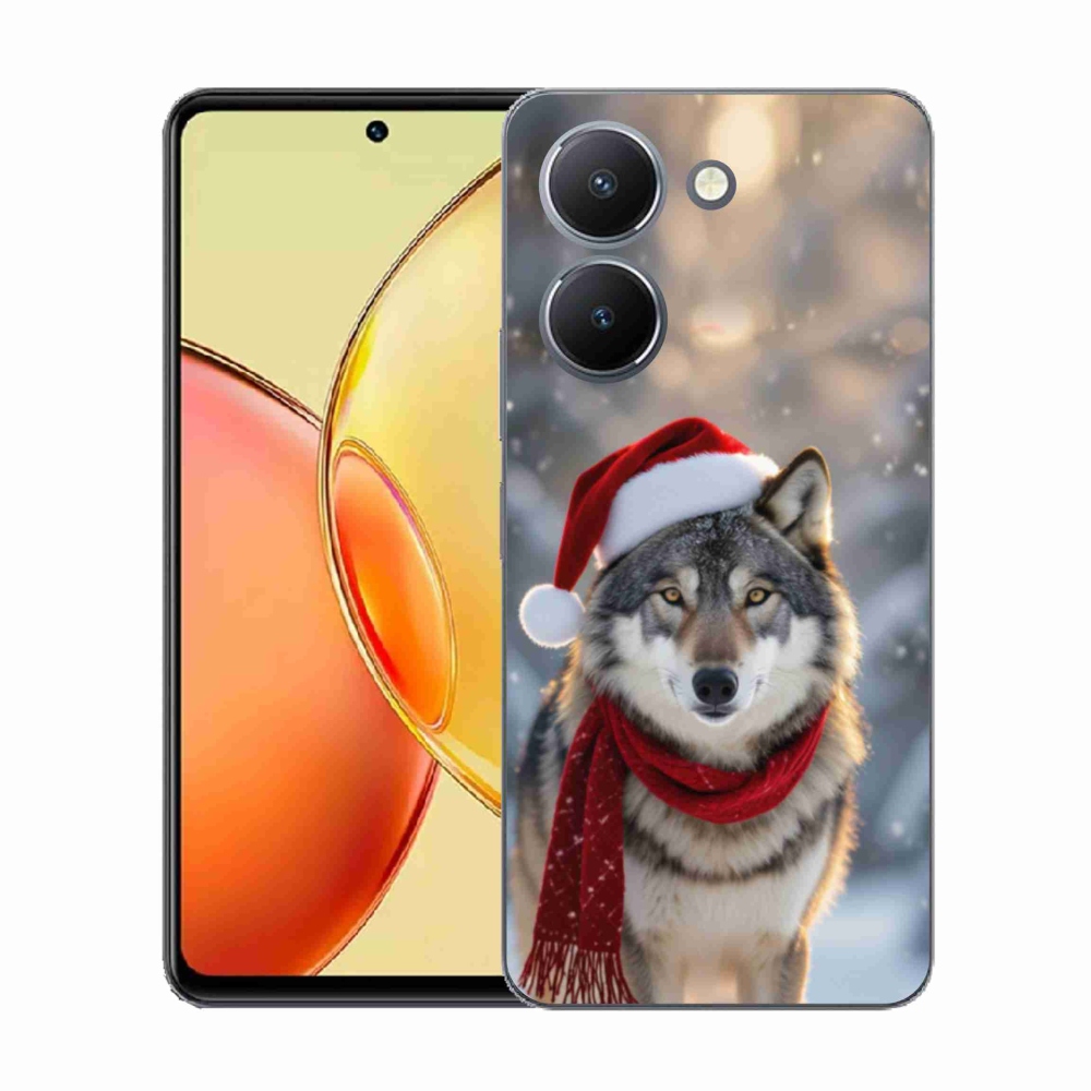 Gelový kryt mmCase na Vivo Y36 - vánoční vlk