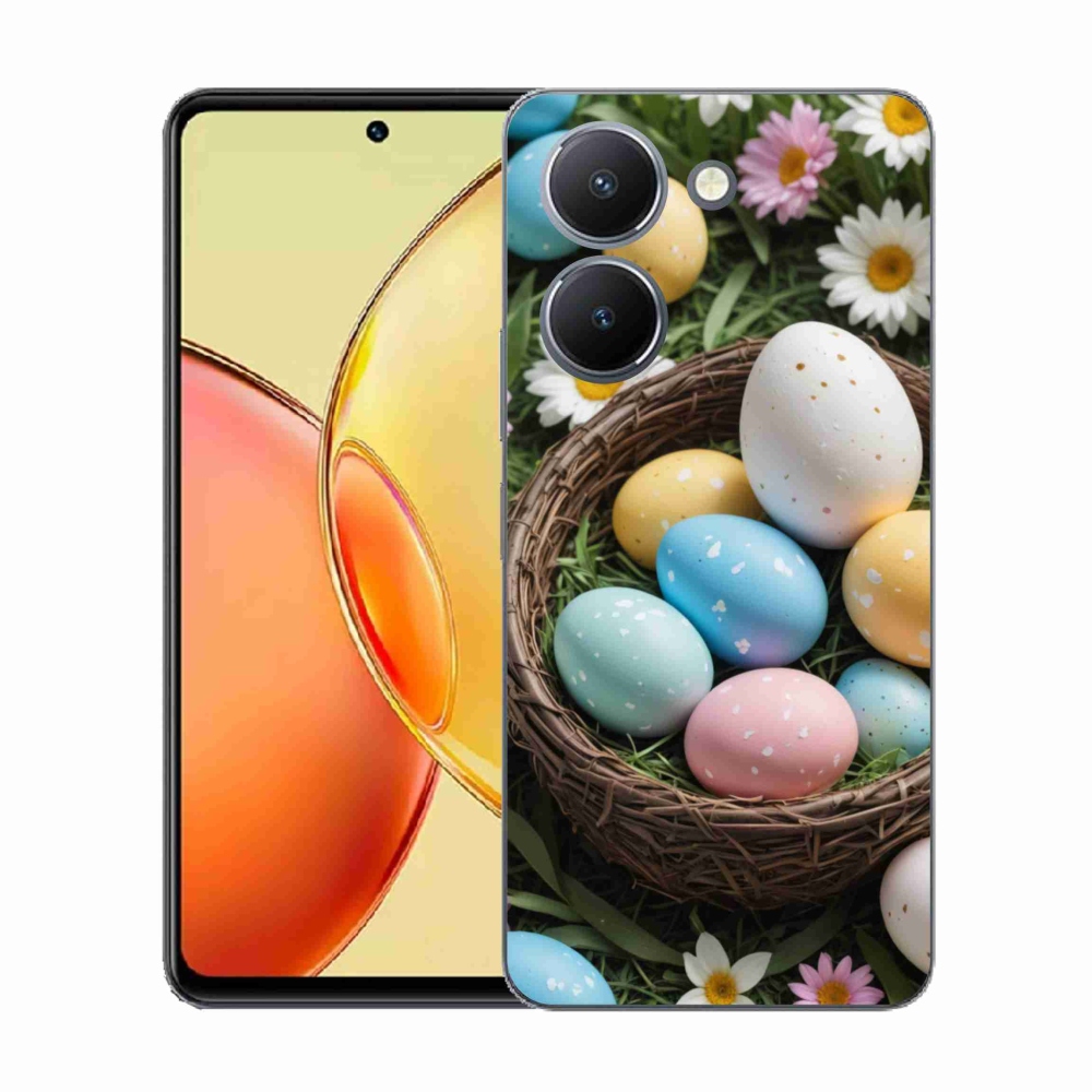 Gelový kryt mmCase na Vivo Y36 - velikonoční vajíčka 2