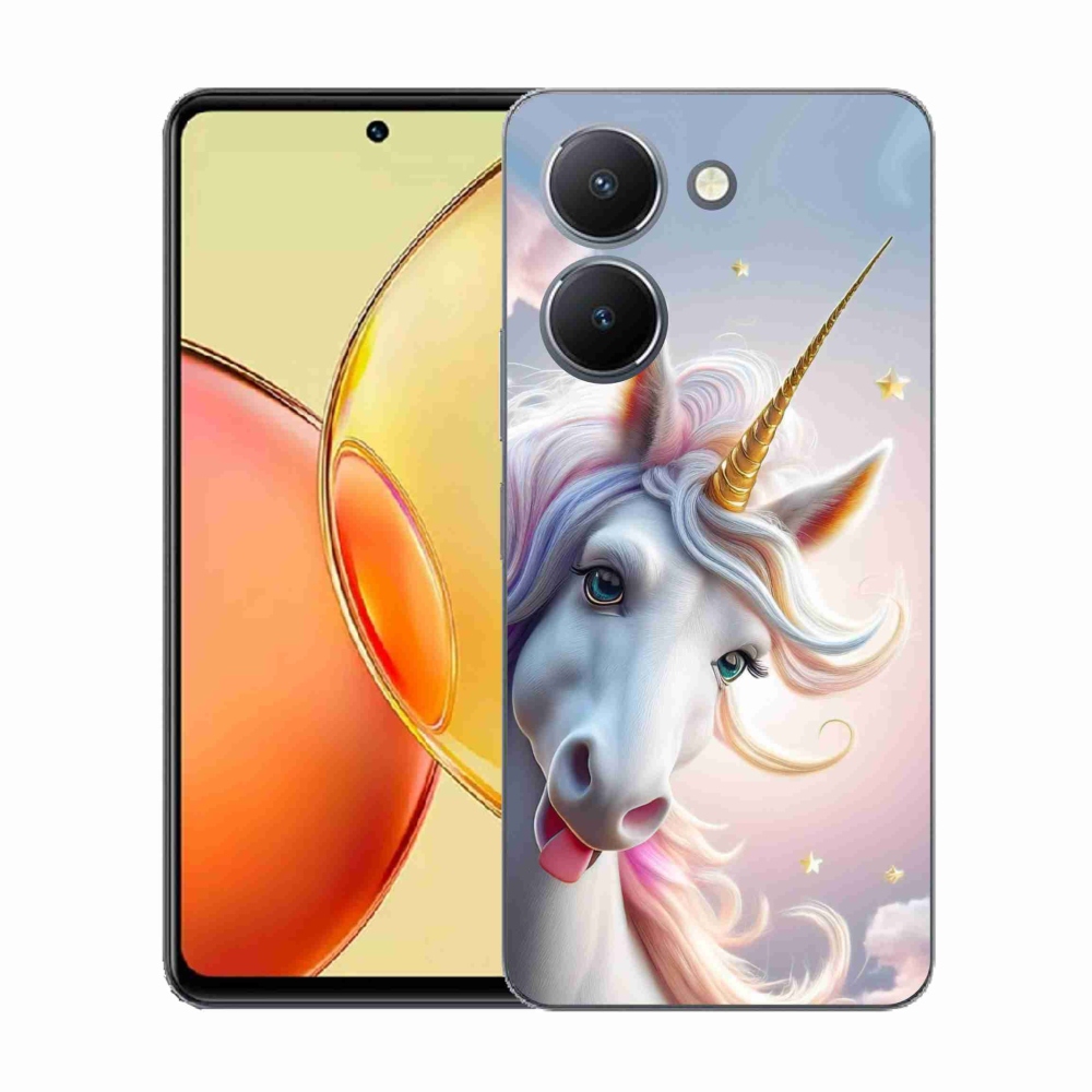 Gelový kryt mmCase na Vivo Y36 - veselý jednorožec