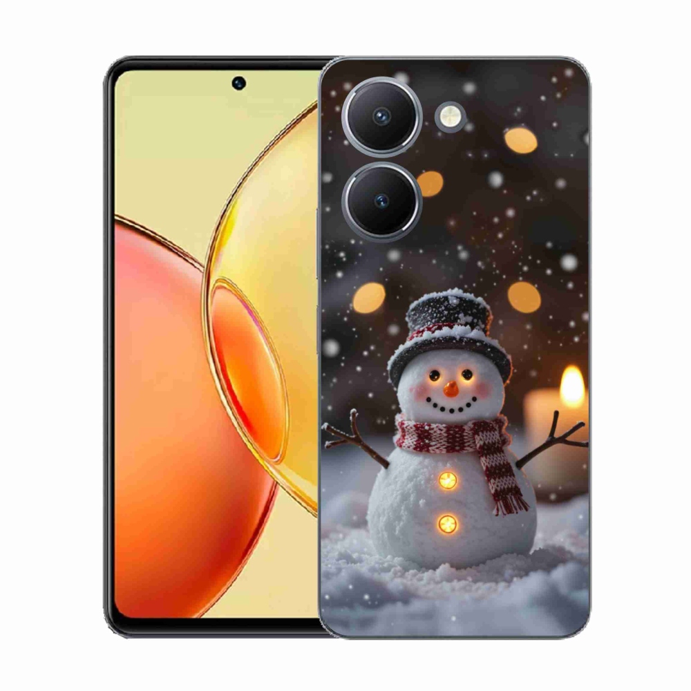 Gelový kryt mmCase na Vivo Y36 - veselý sněhulák