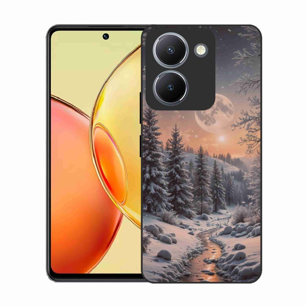 Gelový kryt mmCase na Vivo Y36 - zimní krajina 2