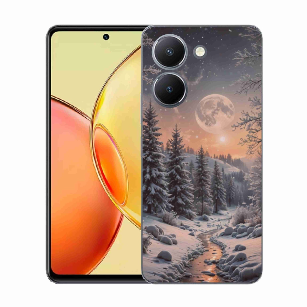 Gelový kryt mmCase na Vivo Y36 - zimní krajina 2