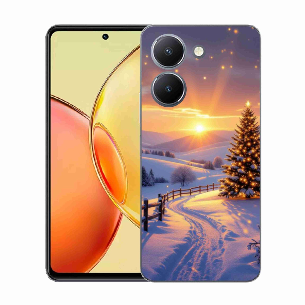 Gelový kryt mmCase na Vivo Y36 - zimní krajina
