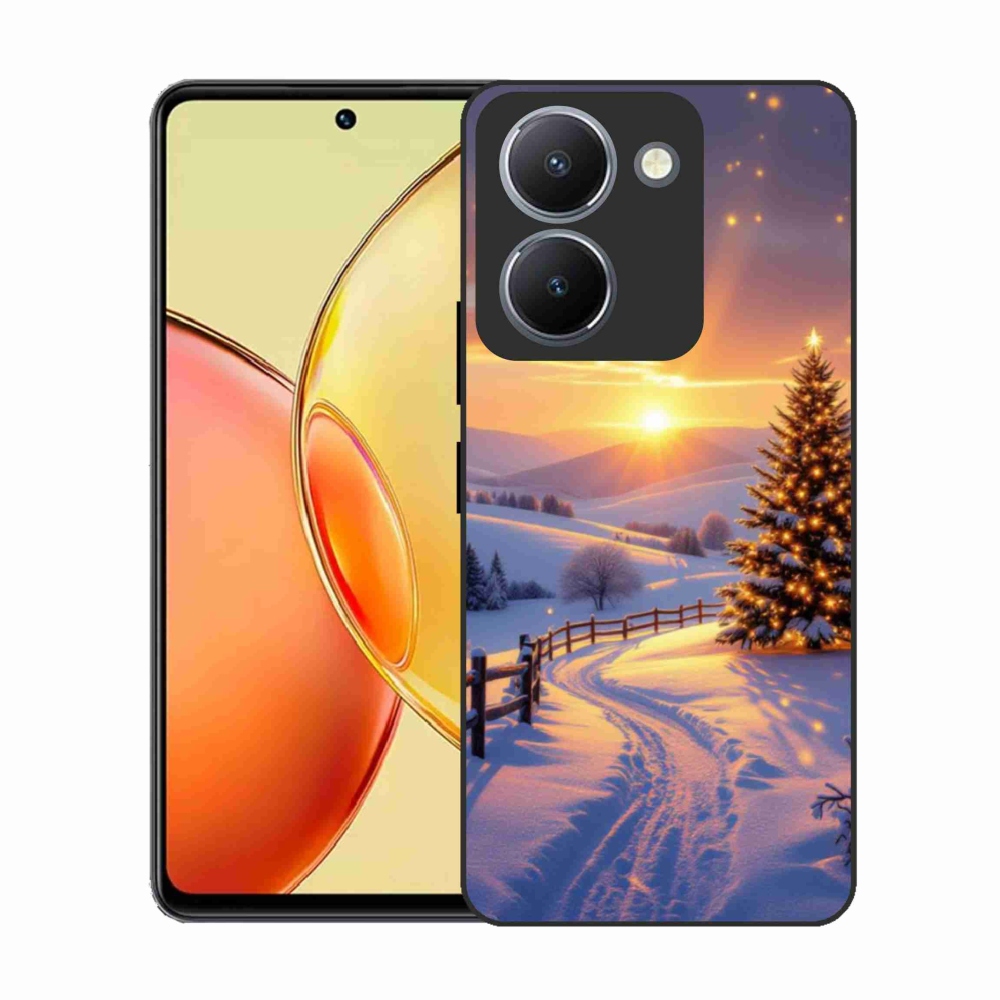 Gelový kryt mmCase na Vivo Y36 - zimní krajina