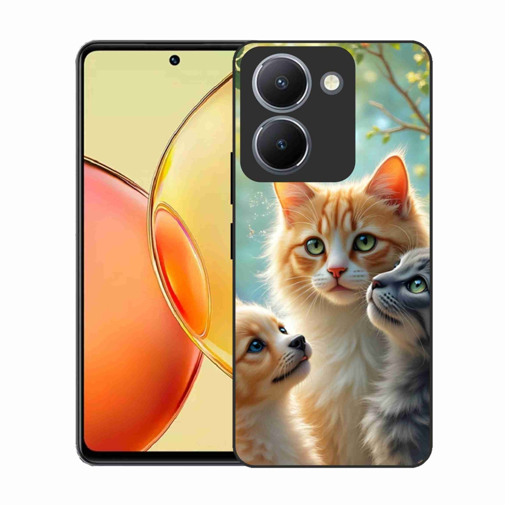 Gelový kryt mmCase na Vivo Y36 - zvířecí přátelství 2