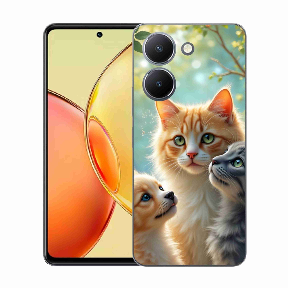 Gelový kryt mmCase na Vivo Y36 - zvířecí přátelství 2