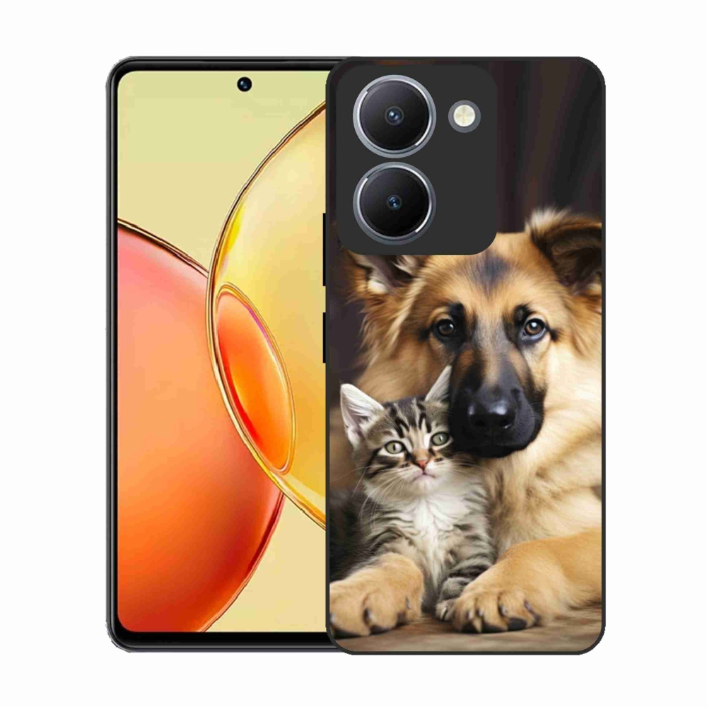Gelový kryt mmCase na Vivo Y36 - zvířecí přátelství