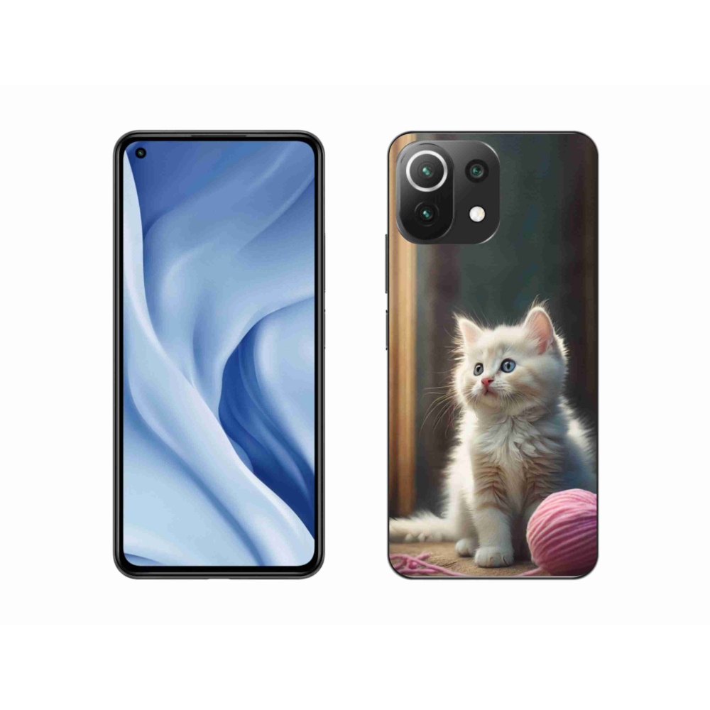 Gelový kryt mmCase na Xiaomi 11 Lite 5G NE - bílé kotě 2