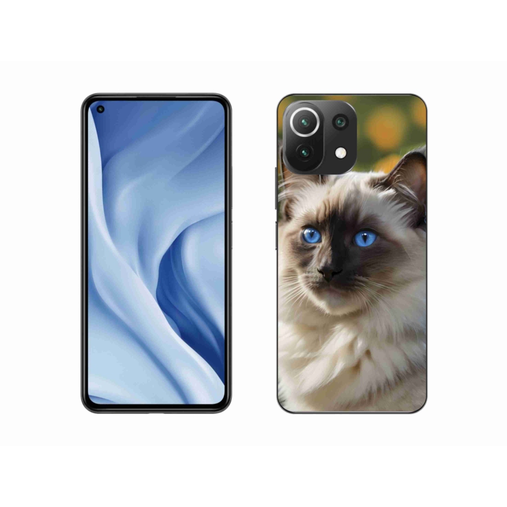 Gelový kryt mmCase na Xiaomi 11 Lite 5G NE - bílý ragdoll