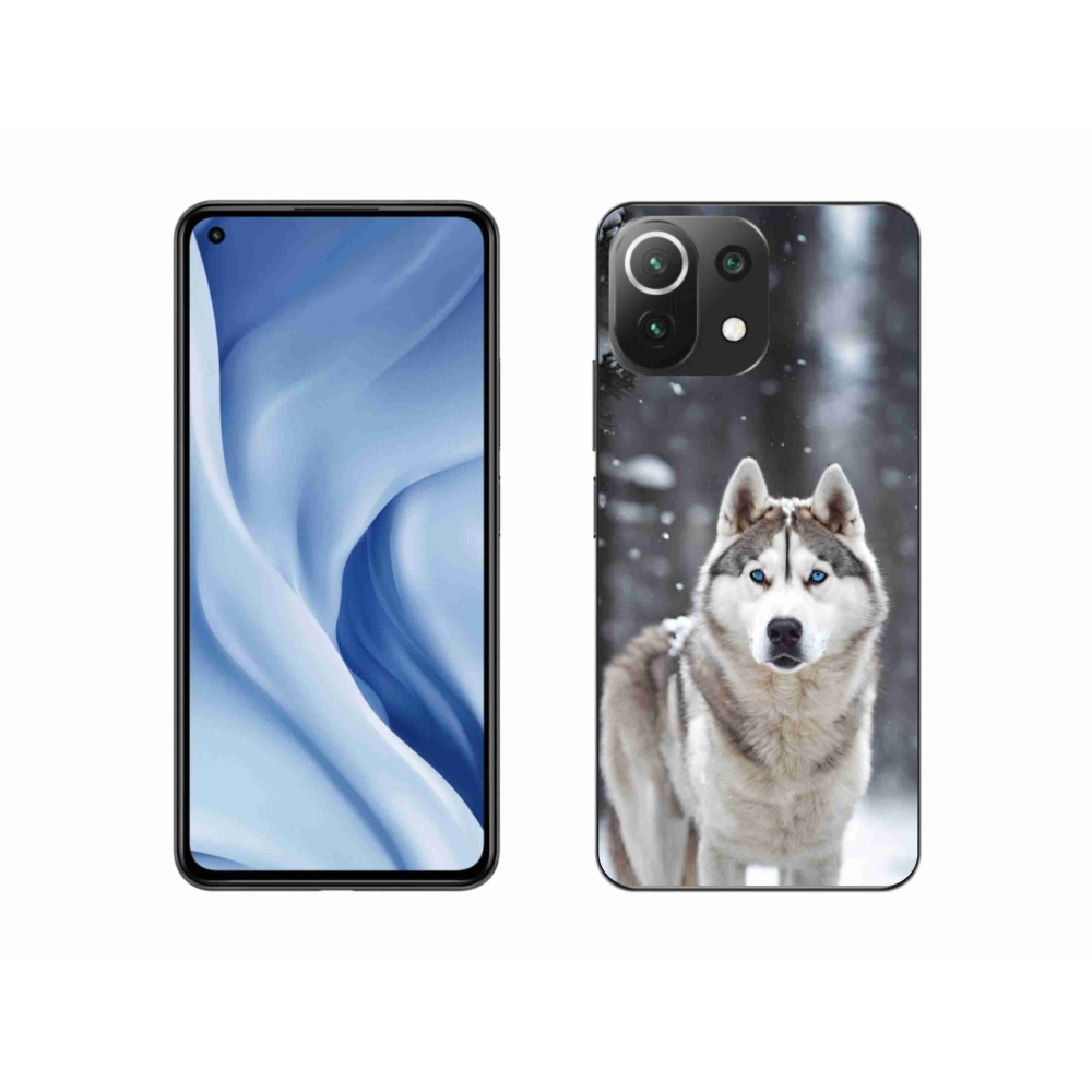 Gelový kryt mmCase na Xiaomi 11 Lite 5G NE - husky 2