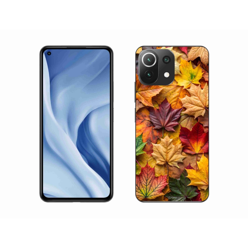 Gelový kryt mmCase na Xiaomi 11 Lite 5G NE - javorové listy 2