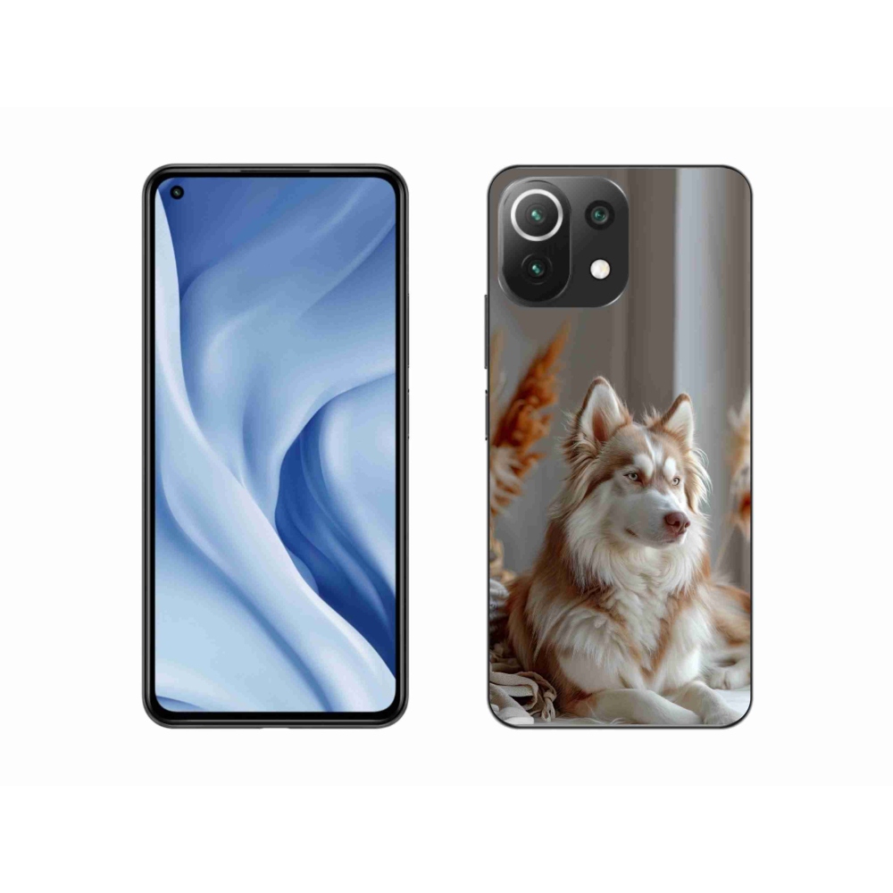 Gelový kryt mmCase na Xiaomi 11 Lite 5G NE - klidný sibiřský husky