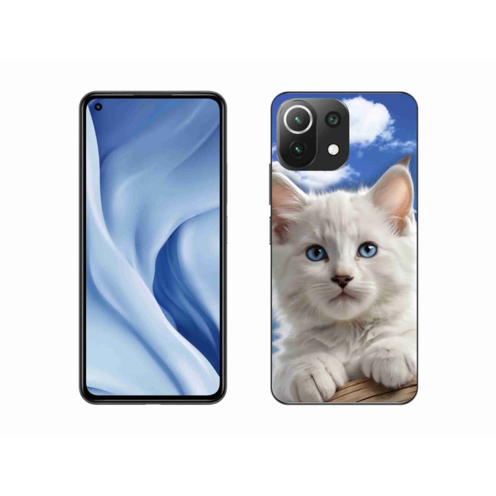 Gelový kryt mmCase na Xiaomi 11 Lite 5G NE - kotě a oblaka