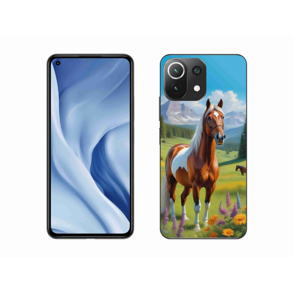 Gelový kryt mmCase na Xiaomi 11 Lite 5G NE - kůň na louce