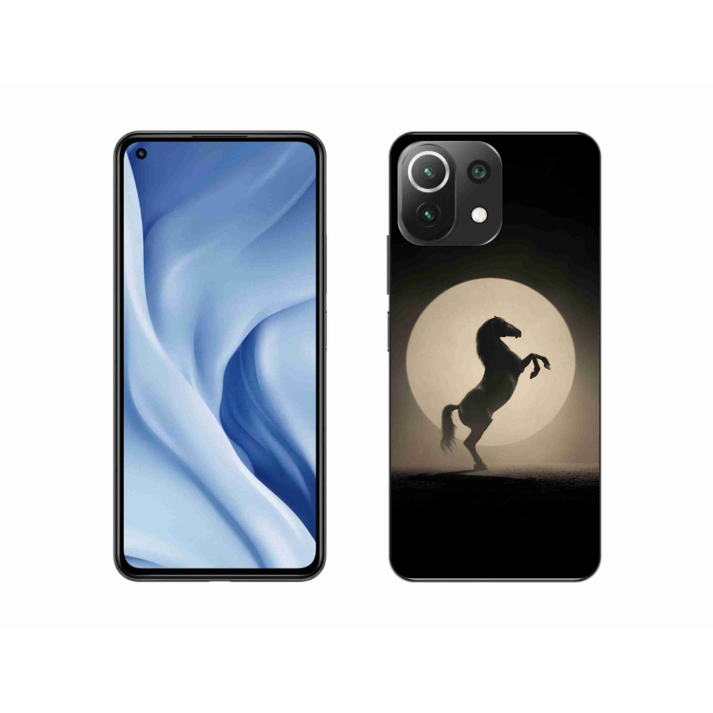 Gelový kryt mmCase na Xiaomi 11 Lite 5G NE - kůň v siluetě