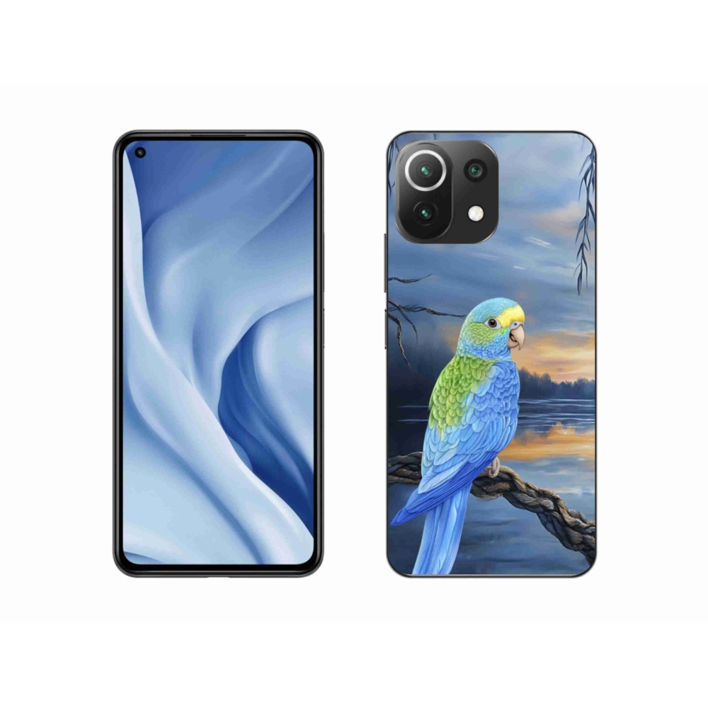 Gelový kryt mmCase na Xiaomi 11 Lite 5G NE - modrý papoušek
