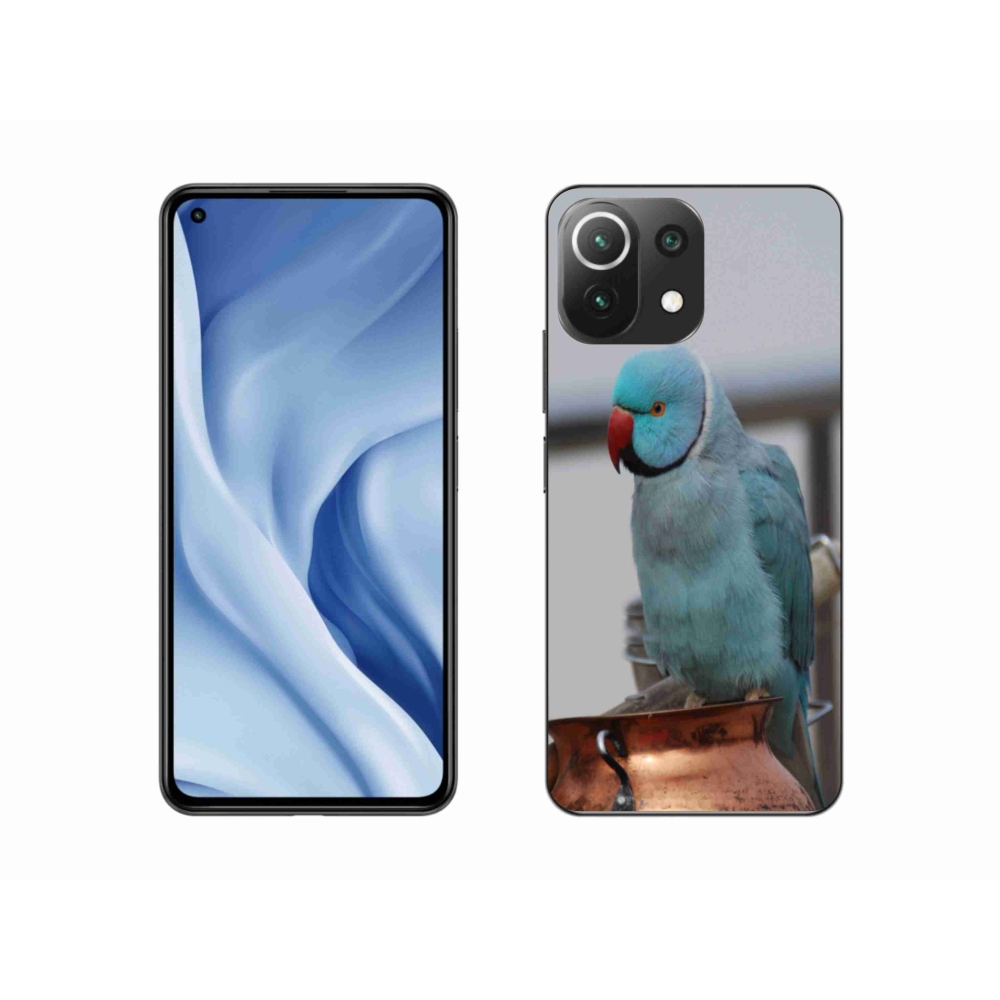Gelový kryt mmCase na Xiaomi 11 Lite 5G NE - papoušek alexandr modrý