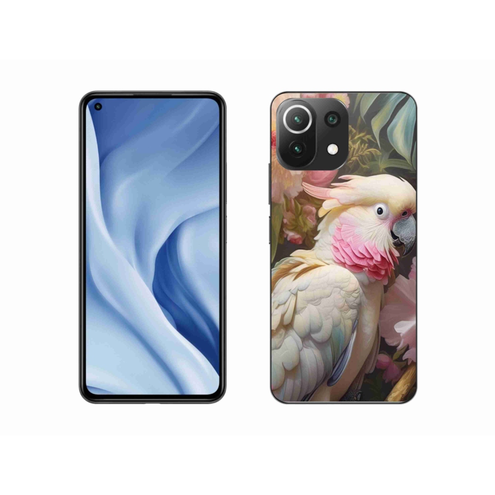 Gelový kryt mmCase na Xiaomi 11 Lite 5G NE - papoušek kakadu růžový 2