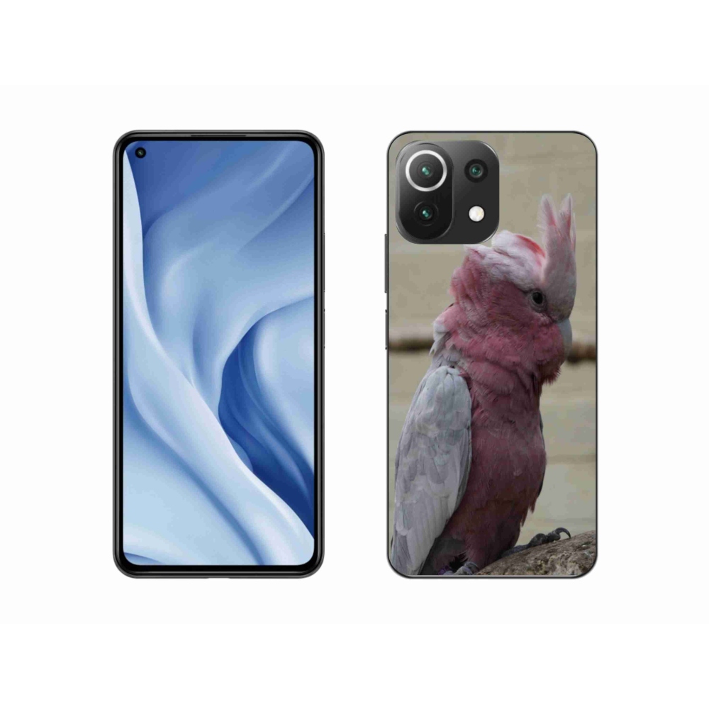 Gelový kryt mmCase na Xiaomi 11 Lite 5G NE - papoušek kakadu růžový
