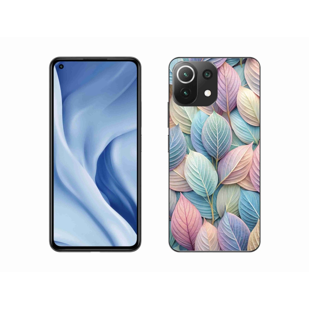 Gelový kryt mmCase na Xiaomi 11 Lite 5G NE - pastelové listy