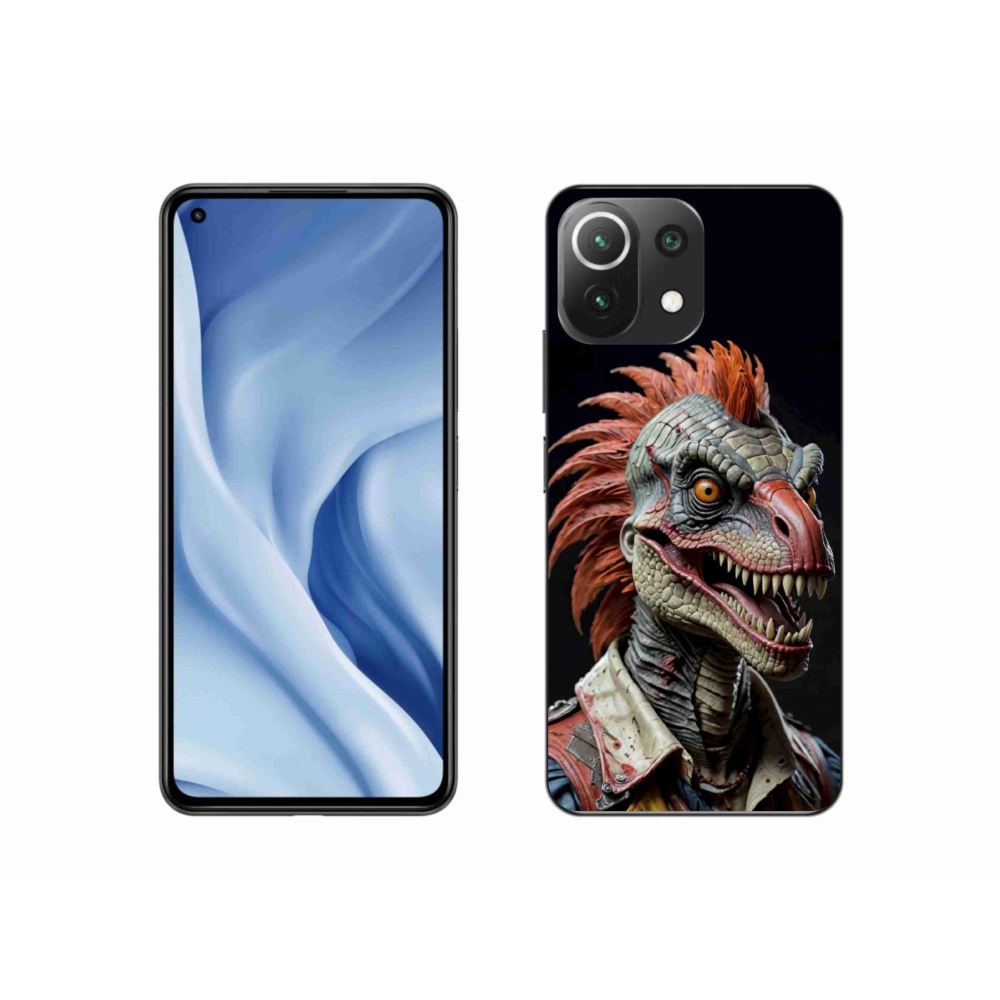 Gelový kryt mmCase na Xiaomi 11 Lite 5G NE - punk dinosaurus