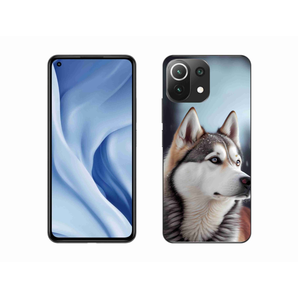 Gelový kryt mmCase na Xiaomi 11 Lite 5G NE - sibiřský husky