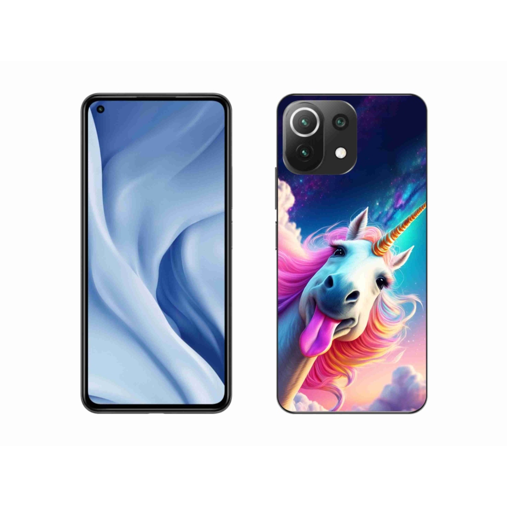 Gelový kryt mmCase na Xiaomi 11 Lite 5G NE - šílený jednorožec