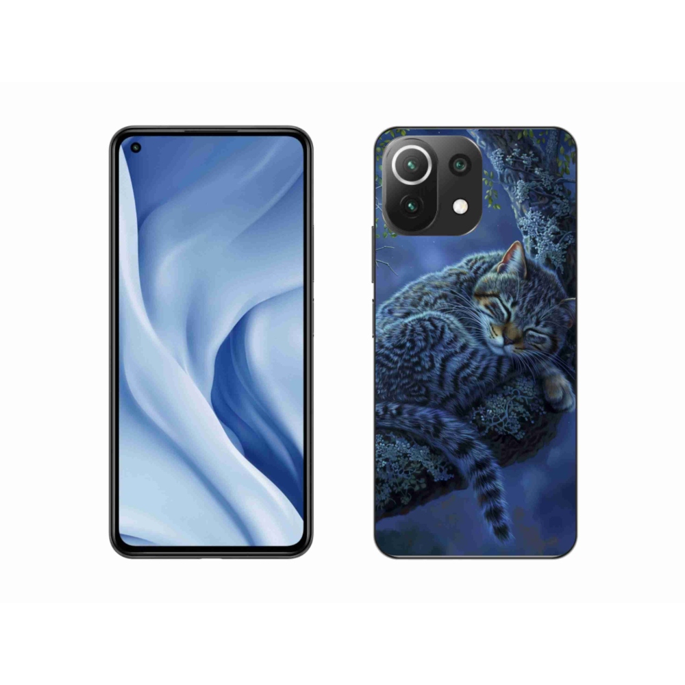 Gelový kryt mmCase na Xiaomi 11 Lite 5G NE - spící kočka