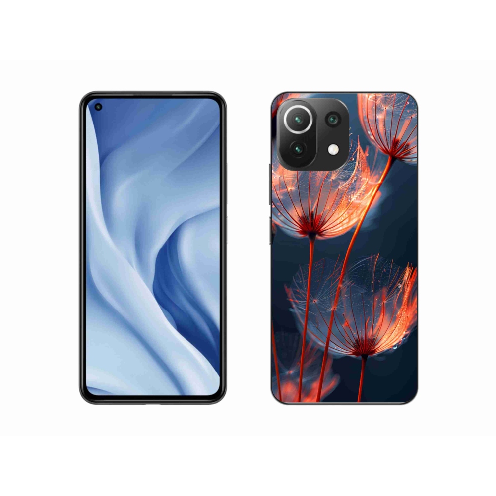 Gelový kryt mmCase na Xiaomi 11 Lite 5G NE - světélkující chmýří