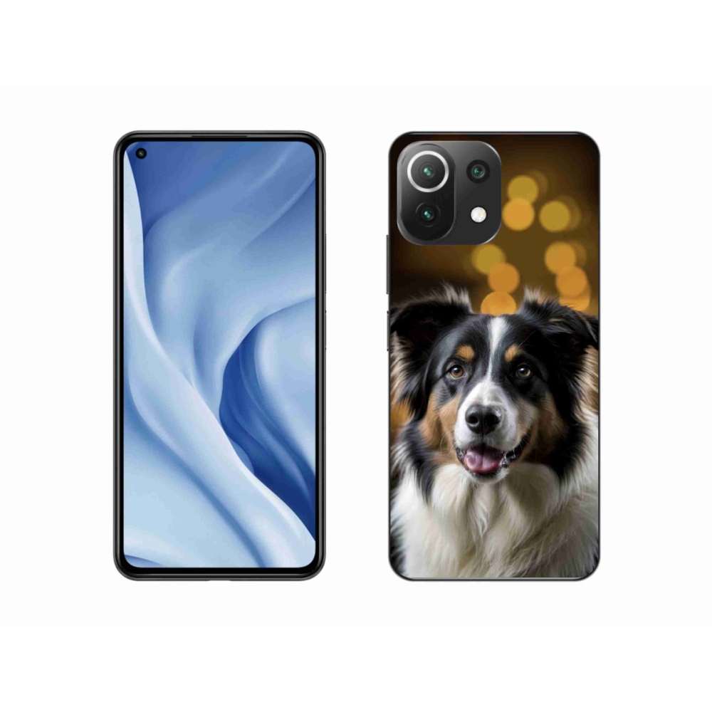 Gelový kryt mmCase na Xiaomi 11 Lite 5G NE - usměvavý australský ovčák