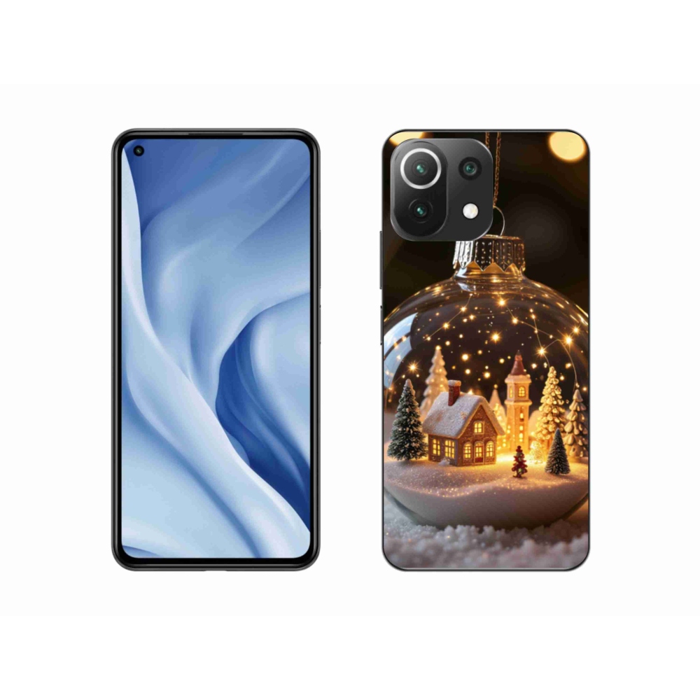 Gelový kryt mmCase na Xiaomi 11 Lite 5G NE - vánoční koule 3