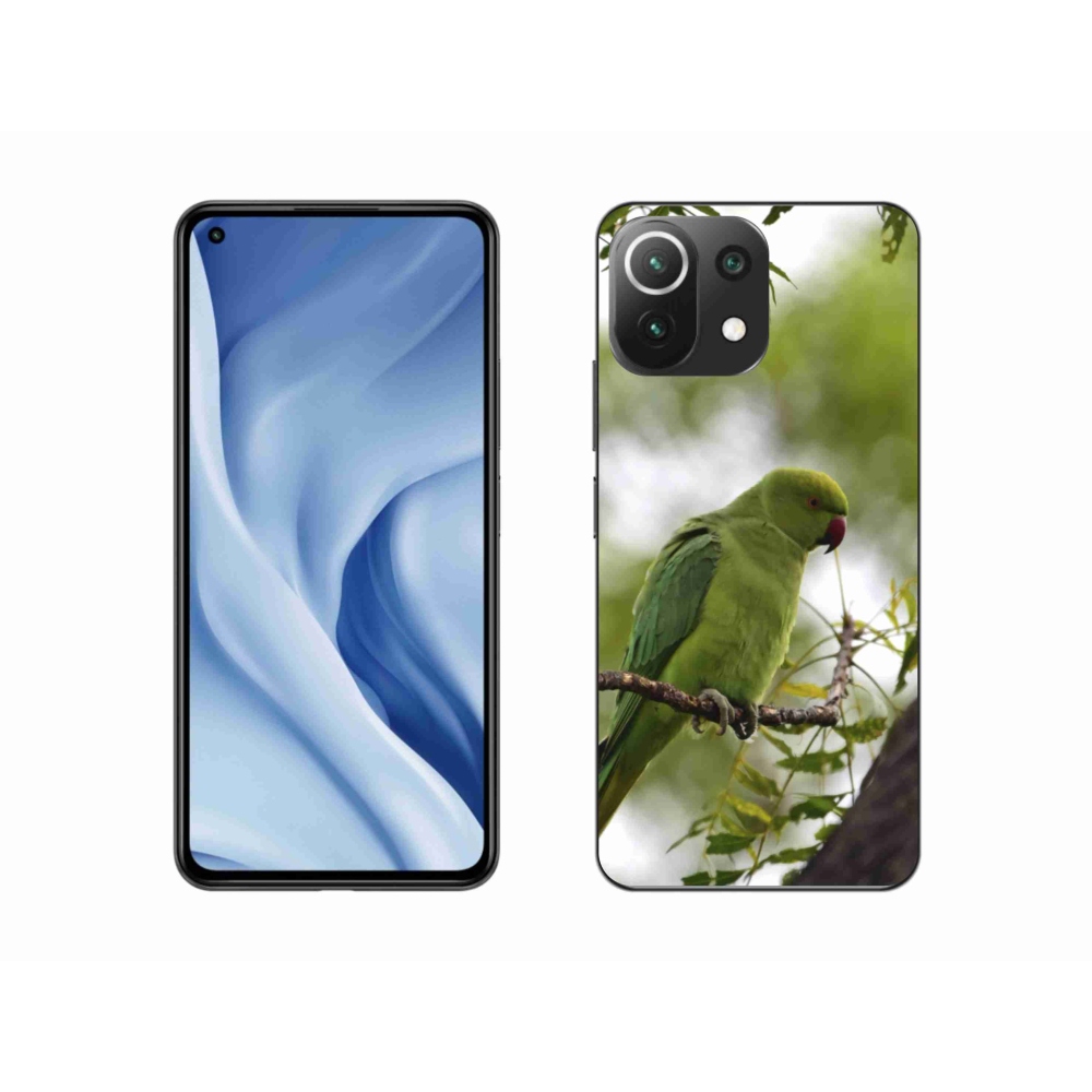 Gelový kryt mmCase na Xiaomi 11 Lite 5G NE - zelený papoušek
