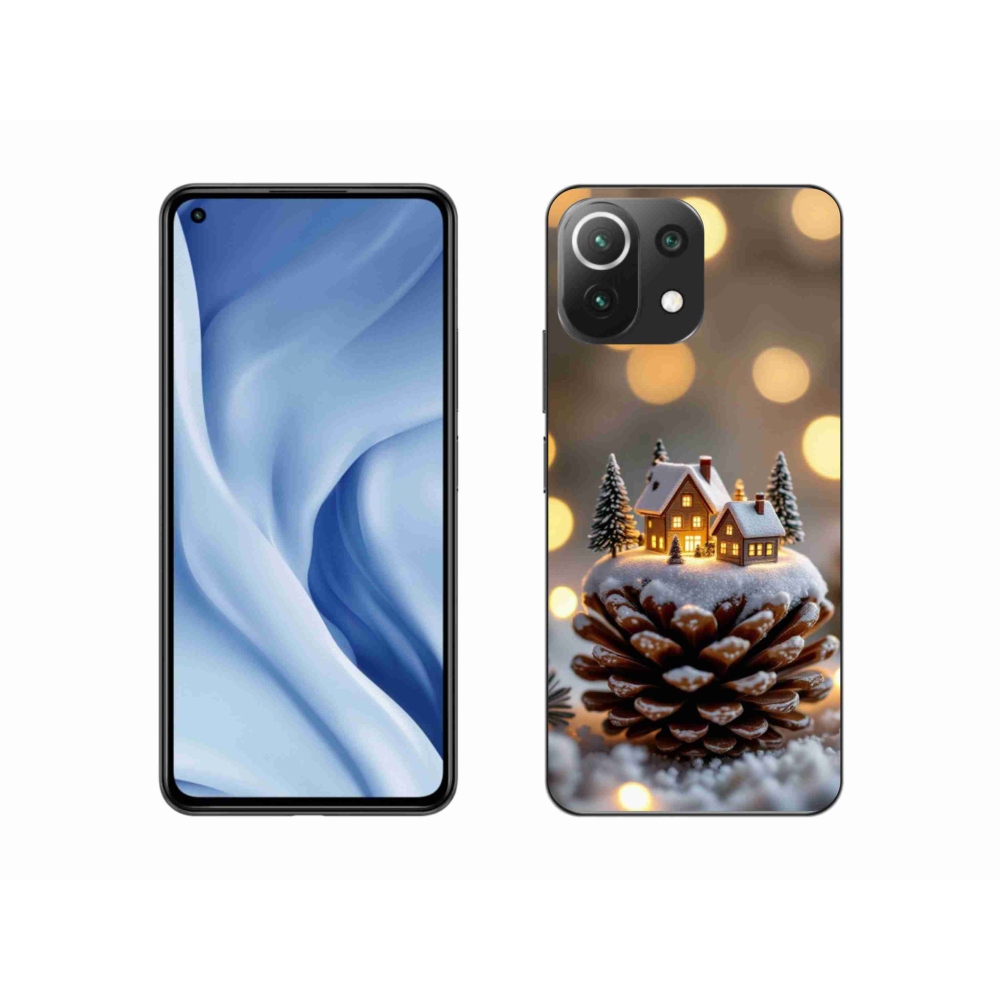 Gelový kryt mmCase na Xiaomi 11 Lite 5G NE - zimní vesnička